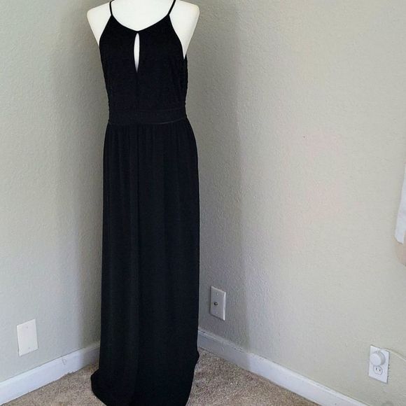 Womens large black evening gown